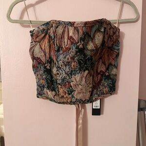 Fashion Nova Multicolor Floral Corset